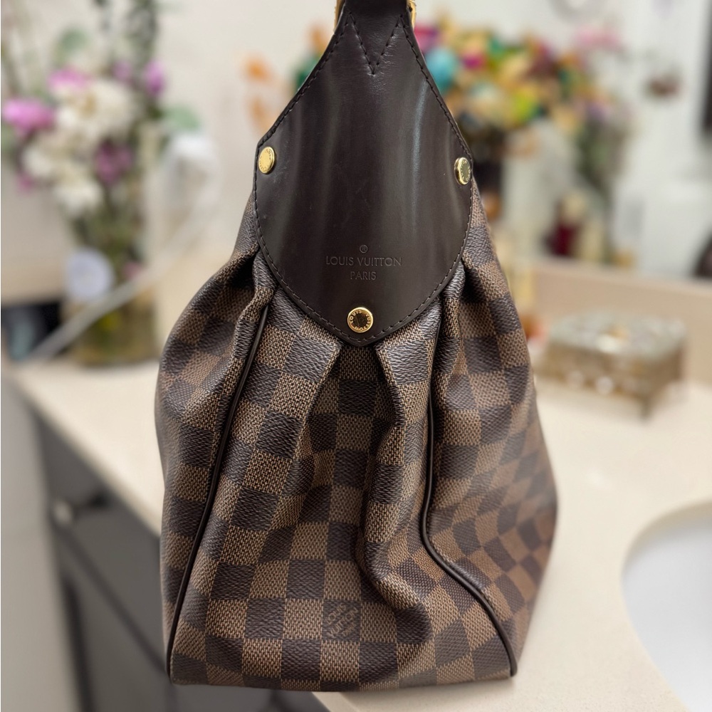 Louis Vuitton Brown Damier Ebene Shoulder Bag - Picture 5 of 8